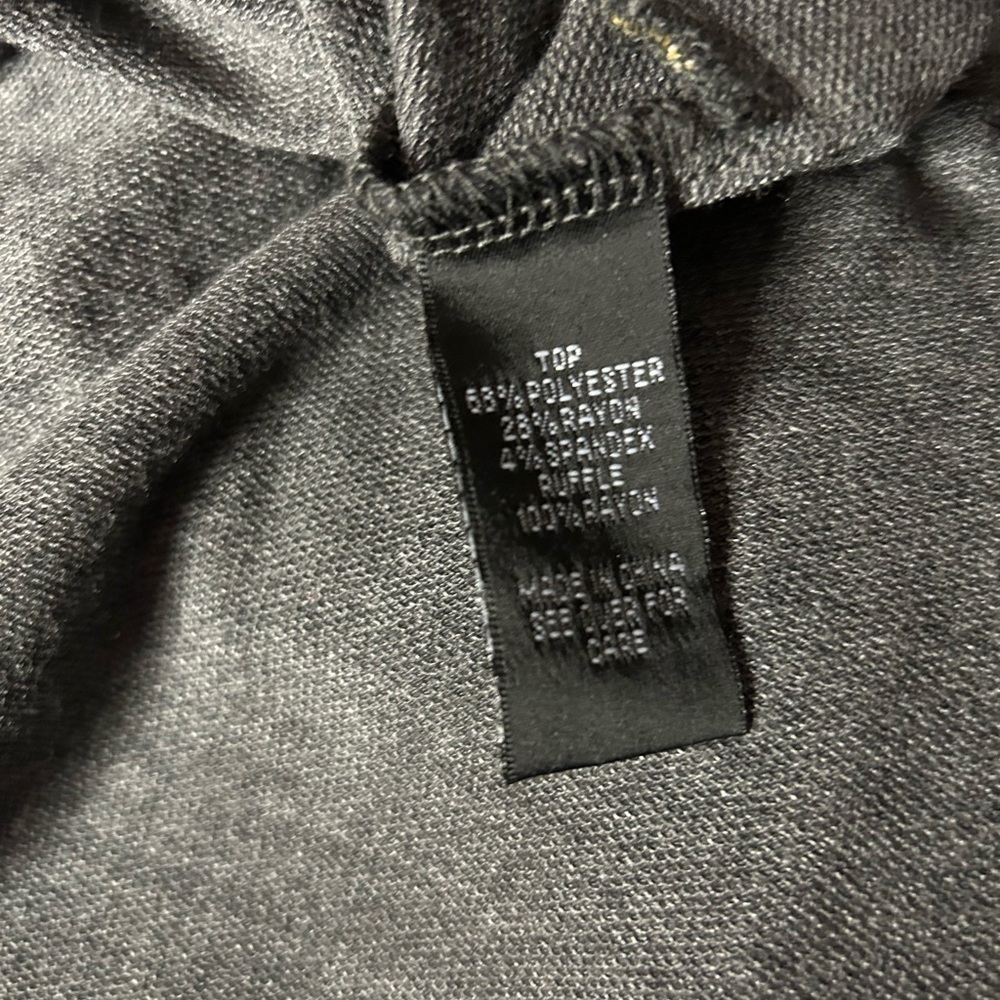 IN STUDIO GRAY TOP WITH PLAID RUFFLE , size 2X,   NEW - Picture 6 of 8